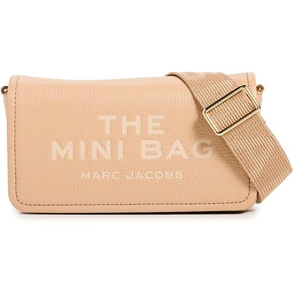Marc Jacobs The Leather Mini Crossbody Bag - Camel